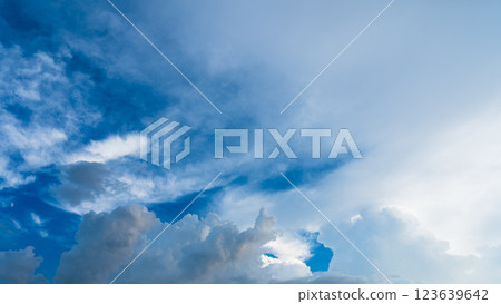 仲夏黃昏時分出現的積雨雲 仲夏黃昏時分出現的積雨雲 123639642
