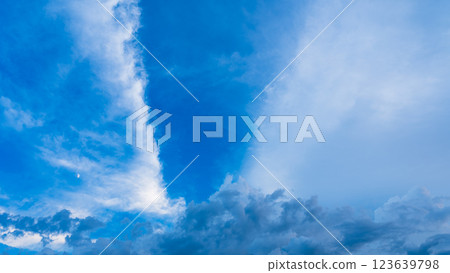 仲夏黃昏時分出現的積雨雲 仲夏黃昏時分出現的積雨雲 123639798
