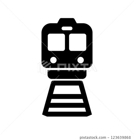 Train icon logo design template isolated illustration 123639868