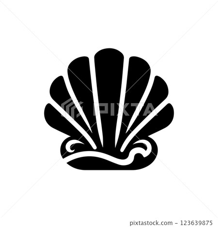 Shell icon logo design template isolated illustration 123639875
