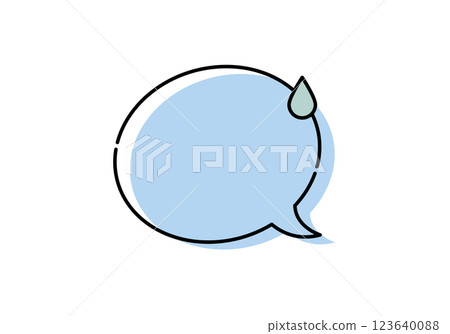Speech bubble message 123640088