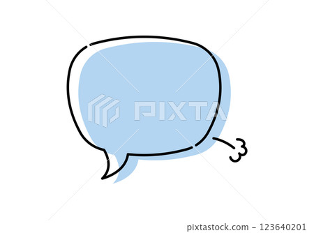 Speech bubble message 123640201