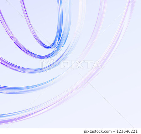 Pastel pink and blue 3d background with glass holographic line pattern. Abstract striped bg with rainbow transparent curve wave ribbon. Render liquid water tape with gradient texture. 3D illustration Pastel pink and blue 3d background with glass holographic line pattern. Abstract striped bg with rainbow transparent curve wave ribbon. Render liquid water tape with gradient texture. 3D illustration 123640221
