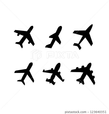 Plane icon vector illustration. Airplane sign and symbol. Flight transport symbol. Travel sign. aeroplane 123640351