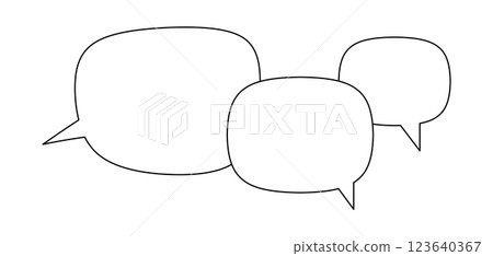 Speech bubble message 123640367