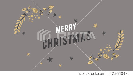 Image of merry christmas text on grey background Image of merry christmas text on grey background 123640483