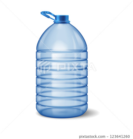 Large Blue Plastic Water Jug with Handle 123641260