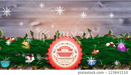 Christmas festivity and celebration vector illustration and art concept 123641510