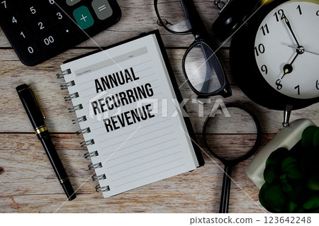 Annual Recurring Revenue (ARR) text on notepad, Business and Financial concept background Annual Recurring Revenue (ARR) text on notepad, Business and Financial concept background 123642248