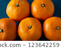Oranges lined up all over the screen 123642259
