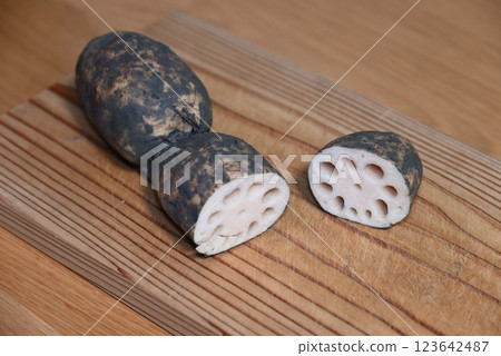Lotus root (renkon) Lotus root (renkon) 123642487