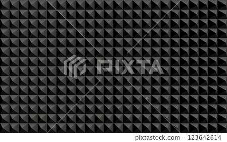 Acoustic foam panel background. Special material for broadcast recording room cladding with echo and noise reduction backdrop. Realistic vector Acoustic foam panel background. Special material for broadcast recording room cladding with echo and noise reduction backdrop. Realistic vector 123642614