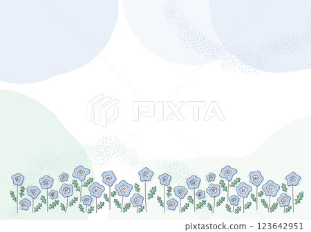 春天的花朵粉蝶花的背景說明 春天的花朵粉蝶花的背景說明 123642951