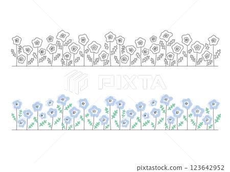 可愛的手繪花卉套裝,春天的花兒 可愛的手繪花卉套裝,春天的花兒 123642952