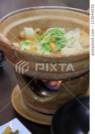 Steaming hot okkirikomi - Chichibu's local dish, okkirikomi 123644038