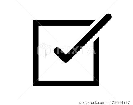 Simple checkmark icon 123644537