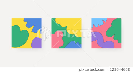 Social media background. Trendy editable social media post template. Vector illustration. 123644668