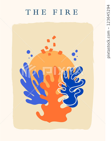 Flat design matisse style illustration Flat design matisse style illustration 123645294