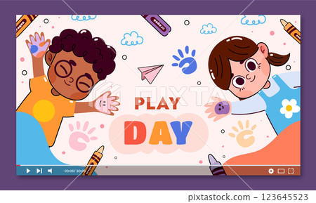 Flat kids entertainment youtube thumbnail 123645523