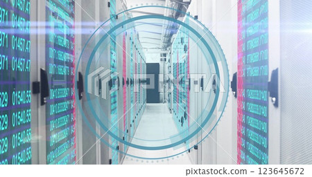Image of data processing over computer servers Image of data processing over computer servers 123645672