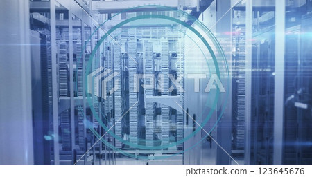 Image of data processing over computer servers Image of data processing over computer servers 123645676