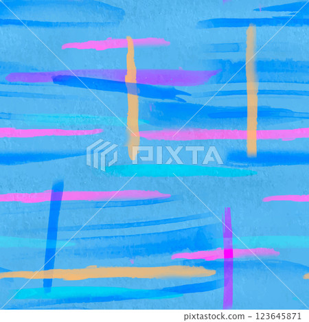 Watercolor bright color pattern 123645871