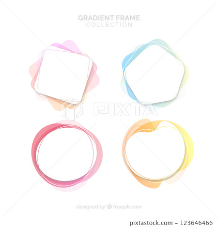 Gradient frame collection 123646466