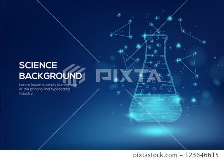 Futuristic science lab background 123646615
