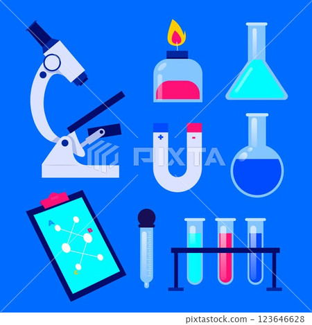 Science lab objects pack 123646628