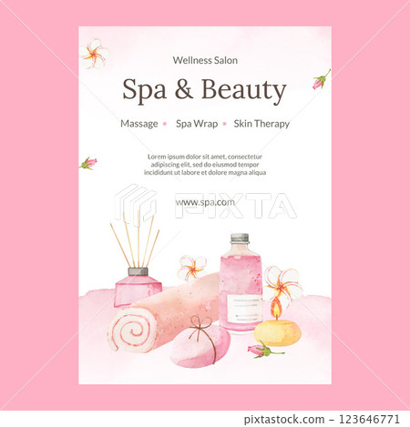 Spa poster design template 123646771