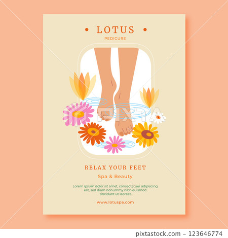 Spa poster design template Spa poster design template 123646774