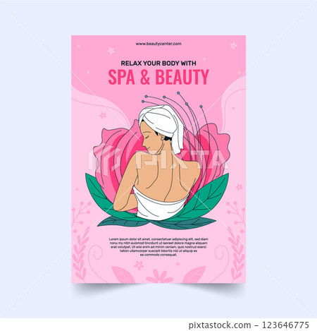 Spa poster design template 123646775