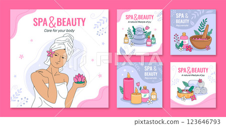 Spa instagram post template 123646793