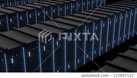 Image of digital data processing over computer servers Image of digital data processing over computer servers 123647122