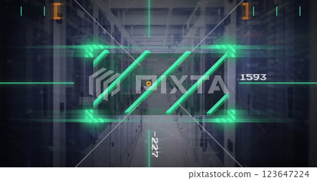 Image of digital data processing over computer servers Image of digital data processing over computer servers 123647224