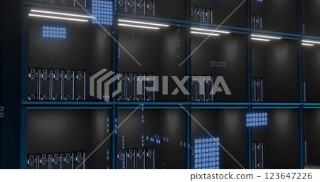 Image of digital data processing over computer servers 123647226