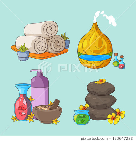 Wellness elements design Wellness elements design 123647288