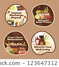 Spa treatment  labels  template 123647312
