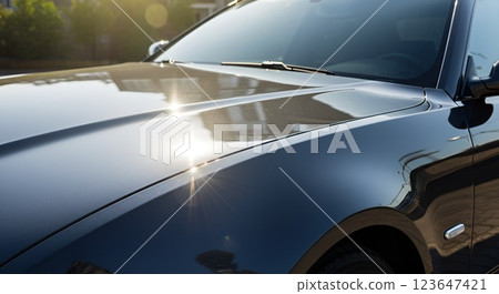 Illustration showing the protective effect of coating on cars Illustration showing the protective effect of coating on cars 123647421