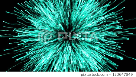 Image of green fireworks exploding on black background Image of green fireworks exploding on black background 123647849