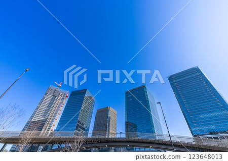 城市景觀：大阪最具代表性的建築林立的開發區 123648013