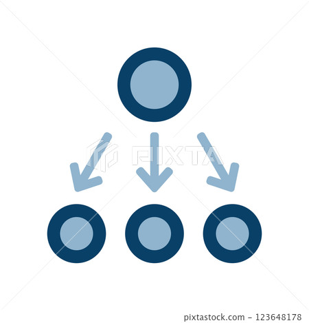 Hierarchical structure image icon illustration Hierarchical structure image icon illustration 123648178
