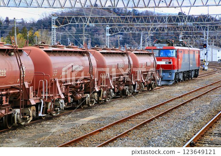 The end of the traditional freight train "Annaka Freight" is nearing - pulled by electric locomotive EH500 The end of the traditional freight train "Annaka Freight" is nearing - pulled by electric locomotive EH500 123649121