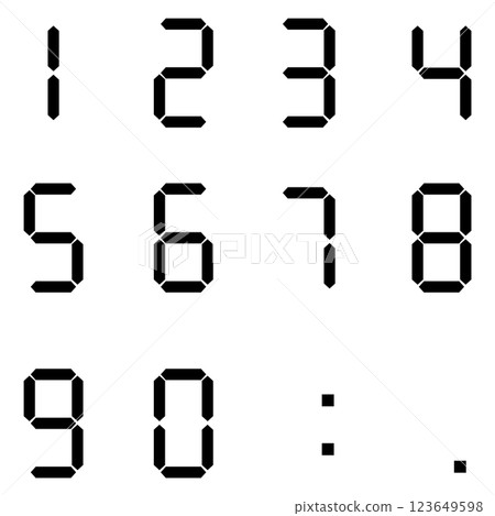 7 段數字 7 段數字 123649598