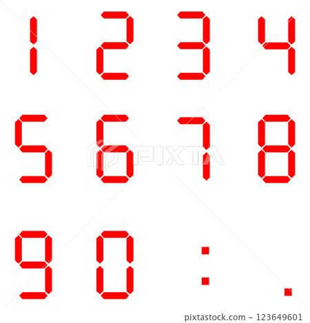 7 段數字 7 段數字 123649601
