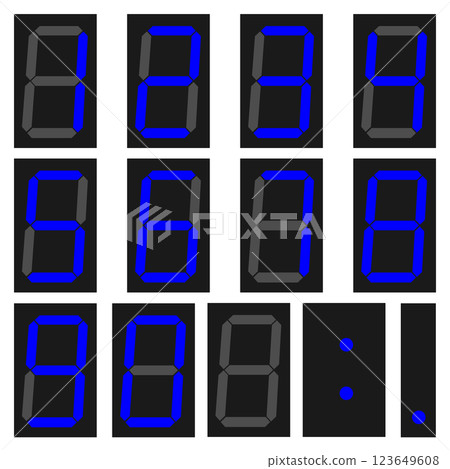 7-segment digital numbers 123649608