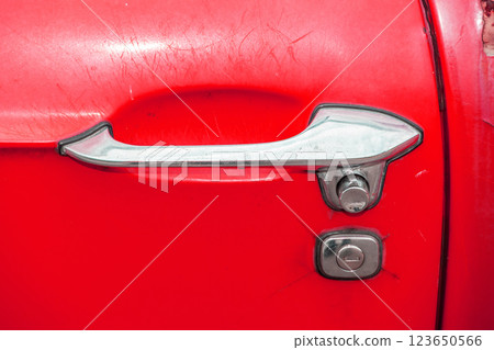 舊私家車門把手 123650566