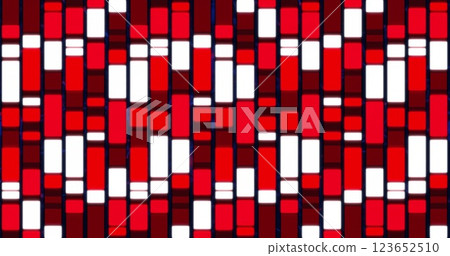 Image of red and white columns on black background Image of red and white columns on black background 123652510