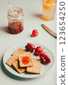 Crackers with Habanero Pepper Jam 123654250