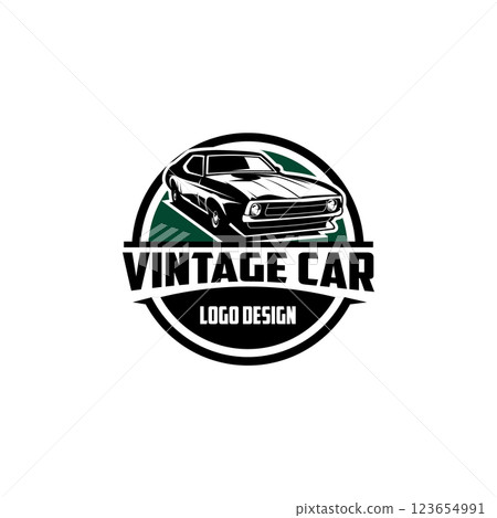 Mustang car logo - vector illustration, emblem design on white background Mustang car logo - vector illustration, emblem design on white background 123654991